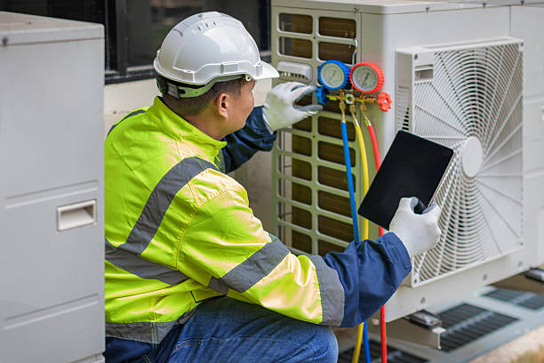 Professional Hvac technician working in Greenbush, WI